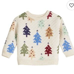 Kids Multicolor Tree Print Sweatshirt